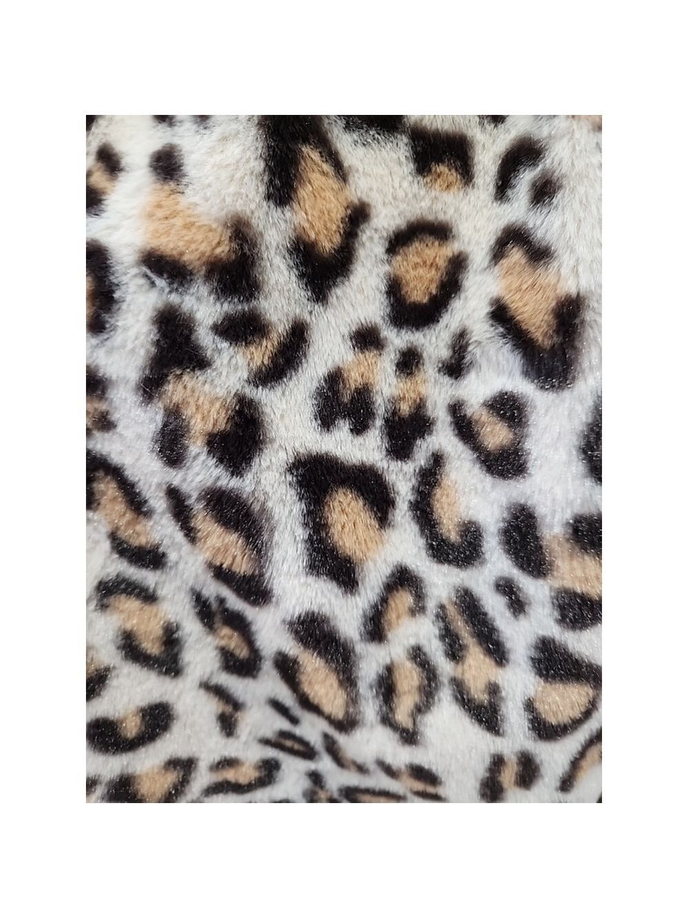 Jen and Co. Women's Leopard Animal Print Super Soft Faux Fur Hooded Vest - Picture 4 of 11